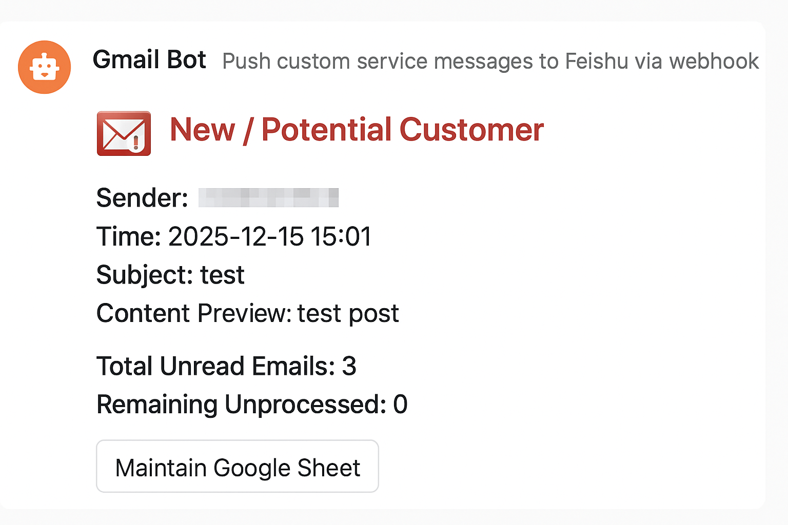 【ai-coding】Gmail to Feishu Bot Case Study